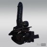 Strap On Dildo Harness with Big Black Dildo Vibrator SO-027