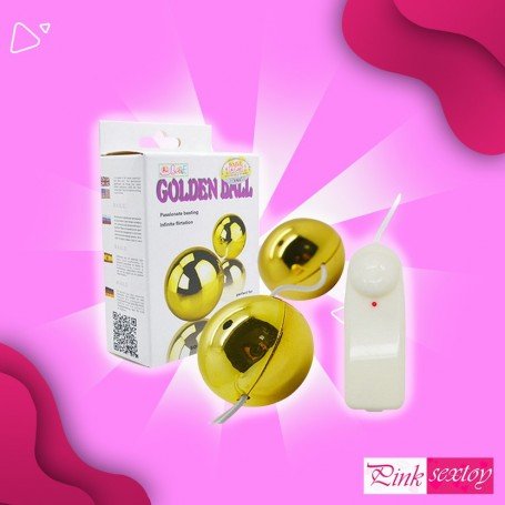 Multi Speed Golden Ben Wa Vibrating Balls Anal Vaginal BV-013