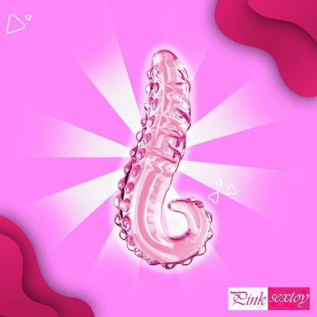 Kiss of Tongue Crystal Glass Dildo Anal Toy GD-002