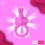 Rabbit Vibrating Penis Ring Blue Lolly CR-018