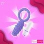 Clitoral Banger Spikes Premium Cockring With Bullet CR-015
