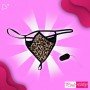 Leopard Grain Underwear Remote control vibrating t-back VP-002