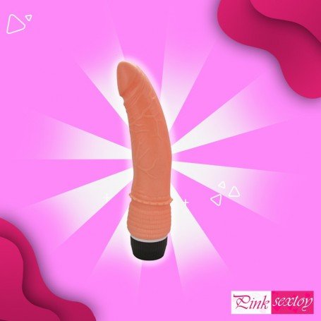 Ultra Slim Flexidick with vibrating Silicone RSV-036