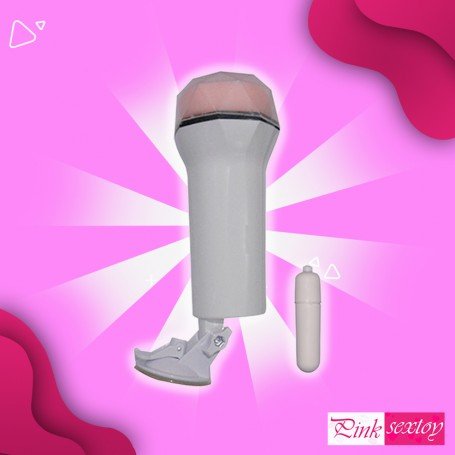 Super Soft Vibrating Male Stroker With Suction MS-048