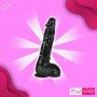 8 inch Black Realistic Non Vibrator With Suction Cup RSNV-018