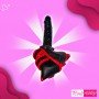 Black Red Edge Leather Harness Lesbian Strapon SO-025