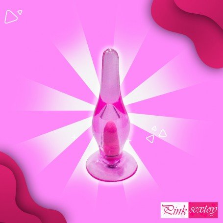 Crystal Anal Vibrating Butt Plug With Suction Cup AD-025
