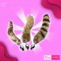 Fox Tail Brown Plated Metal Anal Plugs AD-020