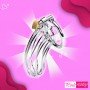 Stainless Steel Iron Wire Male Chastity Lock BDSM-016