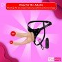 Baile Vibrating Strap-on Double Dildo with Realistic Balls SO-034