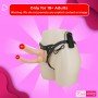 Baile Vibrating Strap-on Double Dildo with Realistic Balls SO-034